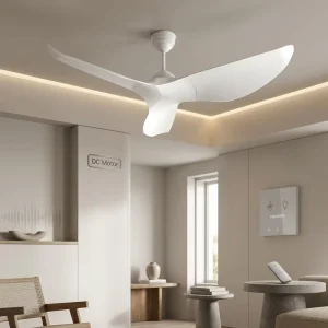 Nordic Style DC Household Ceiling Fan Quiet Energy Saving and Comfortable