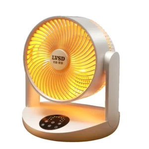 North American European Desk Fan 8 Inch Automatic Swing Timing Silent Table Fan Large Wind