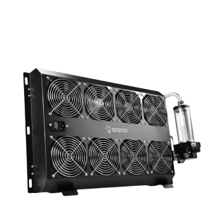 OC BC5 Integrated Water Cooling Radiator 8 Fan Quiet Graphics Card Cooling Machine the Server Cabinet Dissipates Cooling SetHeat