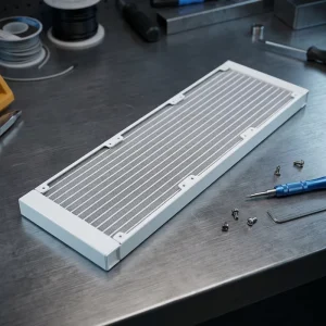 OCOCOO OC 360L White 360mm Aluminum Water Cooling Radiator G1 4 Thread Triple Fan Heat Exchanger for PC CPU GPU Liquid Cooling