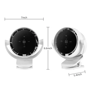 ODM Latest Table Fan Touch Screen Clip Fan 4000mah Battery Capacity Touch Control Fan With Power Display
