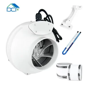 ODM OEM 8inch 200mm Large Air Flow Growing Hydroponics Indoor Silent Inline Duct Fan Exhaust