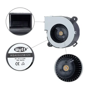 OEM 12V DC Blower Fan 5025 PBT Frame Exhaust DC Centrifugal Fan High RPM for PCs Audio & Video Devices Compact Cooling Systems