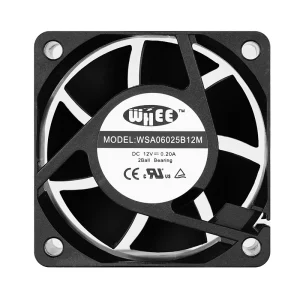 OEM 60x60x25mm Axial Flow Industrial Ventilation Fan Hydraulic Bearing 12V/24V DC Brushless Large Air Flow Cooling Plastic
