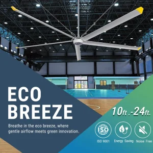 OEM 8FT 10FT 16FT 20 24FT Big High Volume Vent HVLS Fans Ventilation Air Flow Custom Heavy Duty Ceiling Industrial Fan