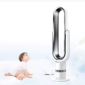 OEM Bladeless Stand Air Cooling Fan with Remote Control Energy-saving Tower Vertical Floor Electric for Hotel Household Use