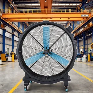 OEM Customizable Industrial Electric Axial Flow Wall Mounted Fans for Free Standing Installation Factories Workshops Garages