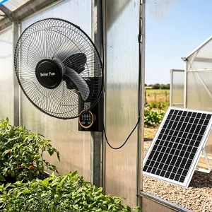 OEM Emergency Solar Fan Custom Logo 16inch 18000mAh Air Cooling Fan with Remote Control for Household Use