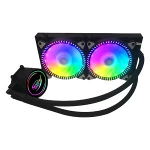 OEM Factory Customizable PC Case Cooling Fan LED Liquid Water Cooling for Intel RGB CPU Radiator with Fluid Bearing 23dBA