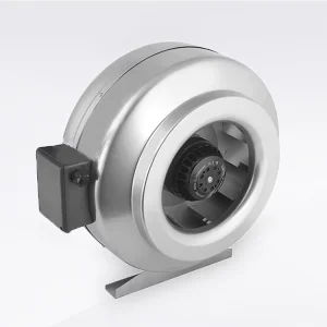 OEM High Quality Industrial Metal Inline Circular Duct Fan with Ball Bearing Electric Exhaust Ventilation Plastic Blades