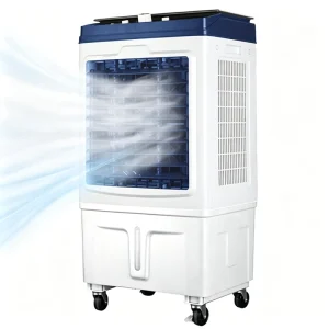 OEM Mobility Standing Fan 4500m³ High Airflow 25L Water Tank Evaporative Cooling Saving Renewable Solar Air Cooler