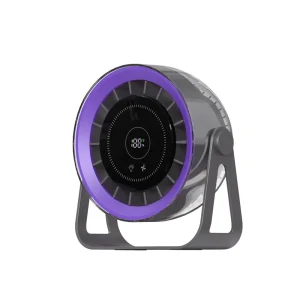 OEM New Household Desktop Fan 4000mAh Rechargeable Smart Led Display High Speed Powerful Quick Cooling Wall Mounted Portable Fan