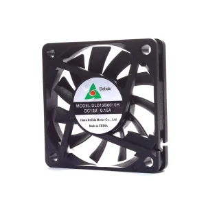 OEM ODM Best Selling Electric 12 Volt 60X60 10mm 6010 Axial Flow Sleeve Bearing Brushless DC Waterproof Ventilation Radiator Fan
