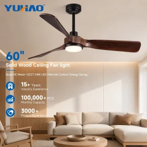 OEM ODM Durable Copper Stable Wind Output for Office Room Conference Room BLDC Led Ceiling Fan With Remote