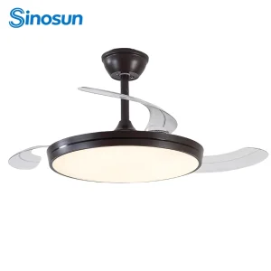 OEM ODM Factory Direct Sale Energy saving 42 Inch 3 Blades CB CE Approved Remote Control Led Invisible Ceiling Fan With Light