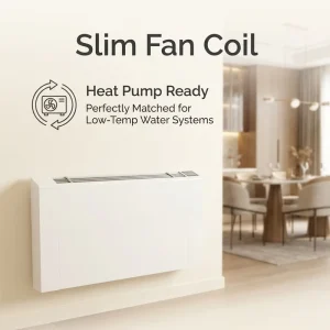 OEM ODM Factory Direct Slim Fan Coil CE LVD EMC Fancoil Fan Coil System 130mm for European HVAC Distributor and Wholesaler RoHS