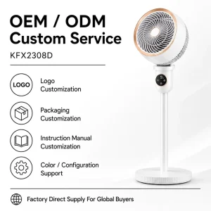 OEM ODM Heavy Duty Aesthetic Waterproof Electric Oscillating Smart Mist Cooling Fan With Flexible Tripod Gym Workout