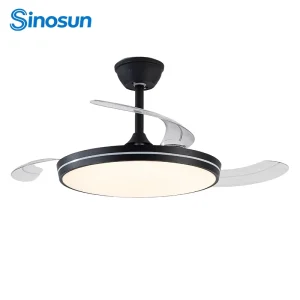 OEM ODM Low Noise Modern Indoor Living Room Bedroom 42 Inch 3 Color Temperature Adjustable Led Ceiling Fan Light with Remote