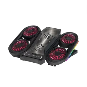 OEM ODM RGB Gaming Laptop Cooling Stand 6 Fans High Grade Mesh Notebook Cooler Radiator Pad RGB notebook Cooler Stand