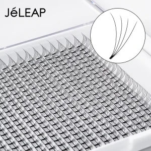OEM ODM Salon Professional Synthetic Hair 20 Rows Light Soft Comfortable Matte Black 4D Eyelash Extension Long Short Stem Fans