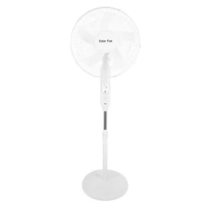 OEM ODM Solar Standing Fan with Panel Chargeable Stand Fan Solar Powered Standing Fan