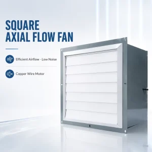 OEM ODM Square Industrial Exhaust Fan Multiple Sizes Axial Flow Ventilation Fan with Copper Motor