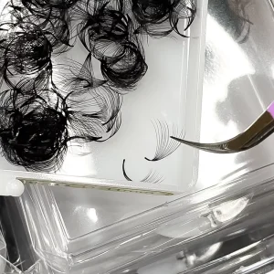 OEM Private Label Lashes Tray Premade Loose Fan Lashes Wispy Loose Pre Made Fans Eyelash Fan Eyelashes
