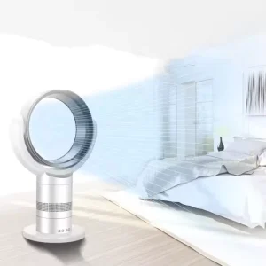 OEM Smart Noiseless Office Table Fan DC Brushless Motor Remote Oscillate Bladeless Digital Control Plastic 9-Hour Timer RV