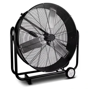 ONEDRY 24 Inch Metal Floor Fan Large Air Volume Energy Saving 3 Speeds High Velocity Heavy Duty Industrial Axial Blower