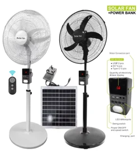 ORG 318YK 18 Inch 25W Solar Fan Detachable Power Bank Remote Power Display USB Output Night Light Mosquito Repellent Light One