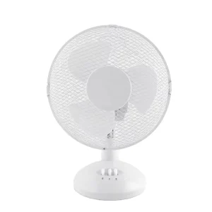 Oem Custom Table Fan 9 Inch Plastic Desk Fans 2 Speeds Cooling Oscillating Desktop Fan