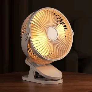 Office Dormitory Bedroom Portable Mini Cooling Desk Fan with Clip USB Rechargeable Table Clip Fan