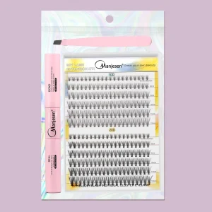 Ombre Gradient Silk Fan Handmade Lash Extensions 12 Rows Mega Volume 10d-20d Farm Fresh Biodegradable Cascade Waterfall