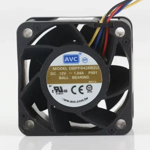 Original AVC 5V 24V 48V DC 12V 1.84A AC EC 4028 40X40X28MM 4CM Four Wire PWM Server Converter Low Noise DBPF0428B2U Cooling Fan