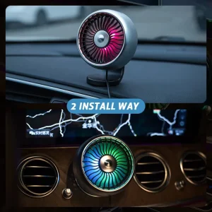 Original Factory Custom Mini Car Fans Other Consumer Electronics F102 New Cool Car Gadgets Accessories with Atmosphere LED Light