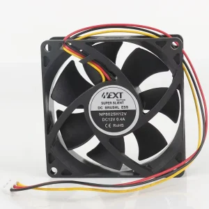 Original New 5V 24V 48V DC12V 0.4A AC EC 8025 80X80X25MM 8CM Frequency Converter Three Wire Silent NP8025H12V Cooling Fan