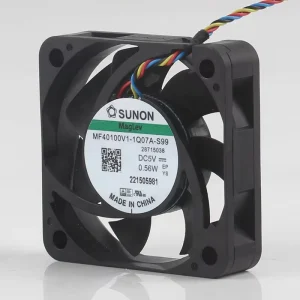 Original Sunon 12V 24V 48V DC 5V 0.56W AC EC 4010 40X40X10MM 4CM PWM High Airflow Silent 4 wire MF40100V1 1Q07A S99 Cooling Fan