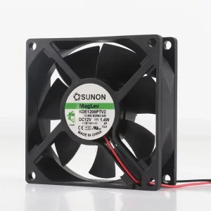 Original Sunon 5V 24V 48V DC 12V 1.4W AC EC 8025 80X80X25MM 8CM Silent Chassis Power Supply Two Wire KDE1208PTV2 Cooling Fan