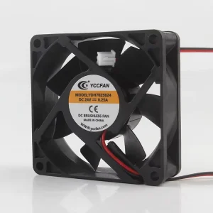 Original and Genuine Yccfan 12V 48V DC24V 0.25A AC EC 7025 70X70X25MM 7CM Inverter Ball Bearing Two wire YDH7025B24 Cooling Fan