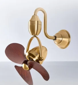 Oscillating Wall mounted Ceiling Fan 3 Blade ABS Remote Control BLDC Motor & Quiet Design