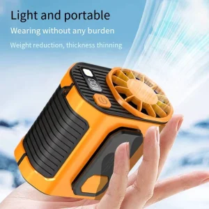 Outdoor Camping Car Compatible Wearable 3600mAh Rechargeable USB Portable Mini Shirt Necklace Waist Belt Clip Fan