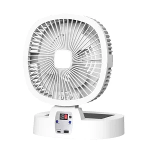 Outdoor Camping Portable Solar Fans Rechargeable Folding Electric Fans Solar Charging Lighting Fan Lights Ventilador Recargable
