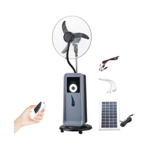 Outdoor Industrial air Coller Fan with Water Spray Factory Stand Mist Fan with Humidifier