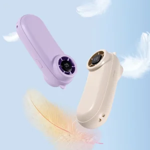 Outdoor Portable Mini Handheld Fan Smart Digital Lightweight Rechargeable Mini Desk Stand Fan High Speed USB Hand Fan