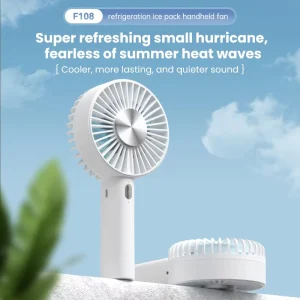 Outdoor Rechargeable Handheld Control Compact 5000mAh Big Battery Cooling Fans for Travel Office Home Car