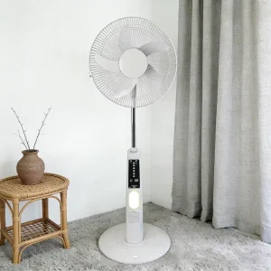 Outdoor Solar Fan 16 Inch 6V AC DC Electric Floor Fan with USB Charging MP3 Radio Camping Cooling