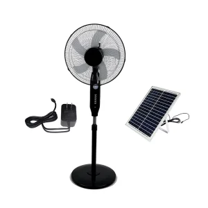 Outdoor Use 16 Inch Solar Panel Rechargeable Battery Solar Fan 15W 20W 25W Fans with Solar Panel