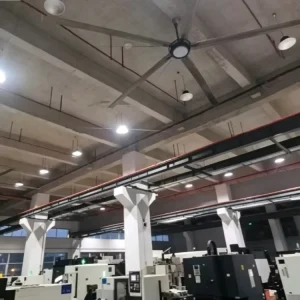 Outdoor Ventilation for Improved Air Circulation HVLS Industrial Ceiling Fans Metal Construction Electric Power