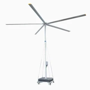 Outdoor Vertical Large Industrial Fan with Variable Frequency Motor Multi Voltage (220V 440V) Low Noise 45dB
