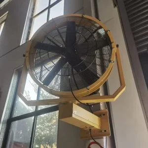 Outdoor Wall Mounted Misting Fan 0.75Kw 220V Motor 21000 Cubic Meter H Airflow Long Range (>20m) IP65 Protection 5PCS